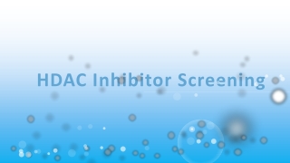 HDAC Inhibitor Screening