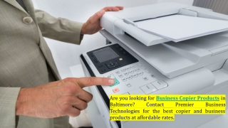 Copier Repair Services in Baltimore