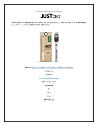 CBD Vapes | justcbdstore.com