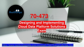 Get Updated Microsoft 70-473 Exam Dumps - 70-473 Real Dumps RealExamDumps