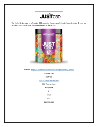 Cheapest CBD | Justcbdstore.com