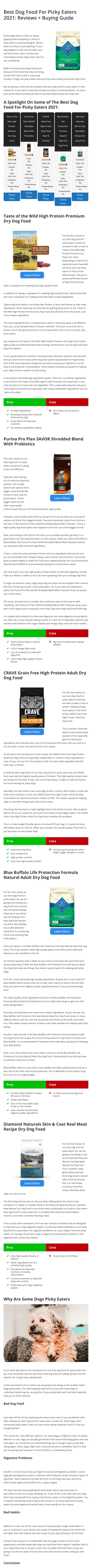 Best Dog Food For Picky Eaters 2021: Reviews   Buying Guide