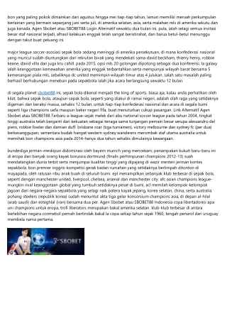 Seberapa Besar Kans Lo Juara Dalam Situs Agen Sbobet atau SBOBET88?