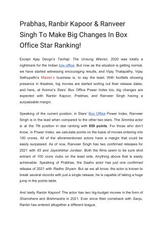 box office