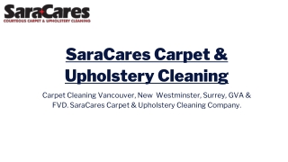 SaraCares Carpet & Upholstery Cleaning