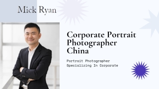 Corporate Portrait Photographer China