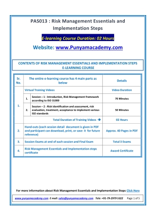 Risk Management Essentials and Implementation Steps