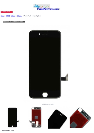 IPHONE 7 LCD SCREEN DIGITIZER