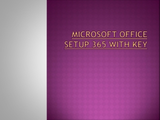 Microsoft office setup 365 with key