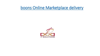 boons | On-Demand Delivery | Online Marketplace