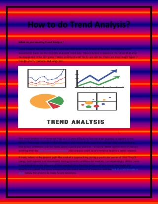 How to do Trend Analysis?