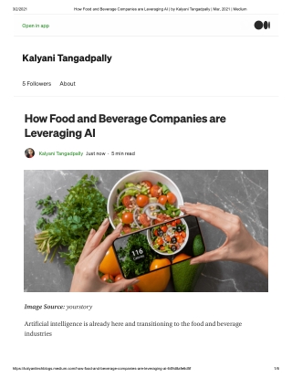 How Food and Beverage Companies are Leveraging AI