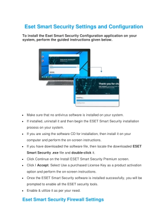Eset Smart Security Configuration | Easy Steps