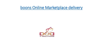 boons | On-Demand Delivery | Online Marketplace