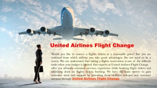 United Airlines Flight Change