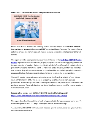 SARS-CoV-2 COVID Vaccine Market Forecast 2026