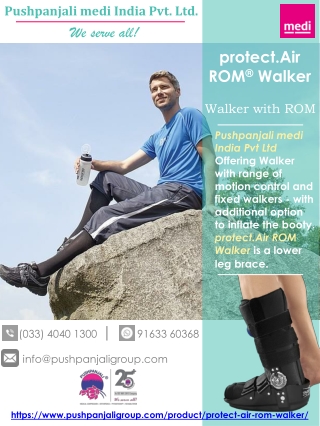 protect.Air ROM Walker |Lower Leg Braces | Pushpanjali medi India Pvt Ltd