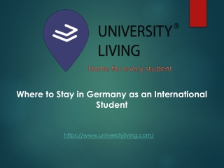 Where to Stay in Germany as an International Student