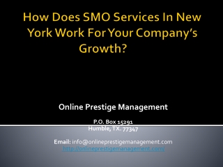How Does SMO Services In New York Work For Your Company’s Growth