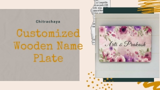 Get Customized Wooden Name Plate At Chitrachaya