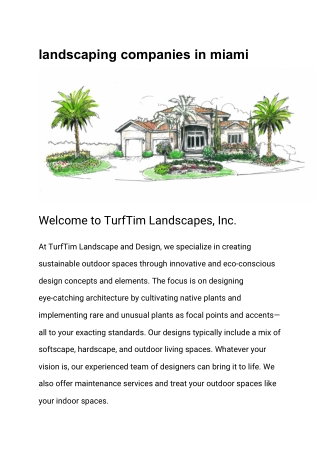 landscaping companies in miami