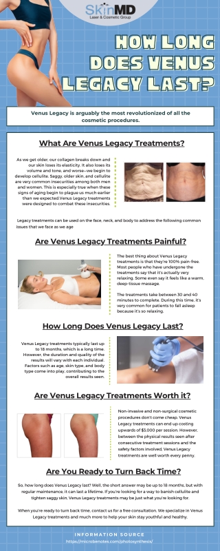 Things You Need To Know About Venus Legacy | Skin MD