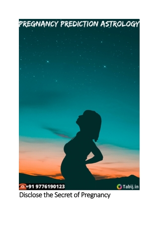 Disclose the Secret of Pregnancy Prediction Astrology