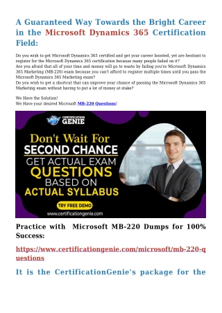 Questions in three easy format's, MB-220 PDF Questions and MB-220 Practice Test Software and MB-220 web based software