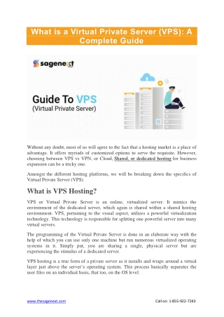 What is a Virtual Private Server (VPS): A Complete Guide