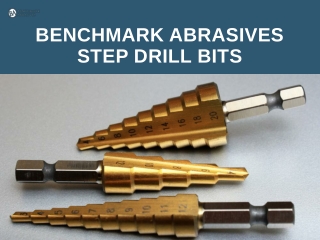 Benchmark Abrasives Step Drill Bits