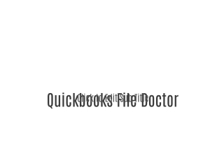 Quickbooks File Doctor