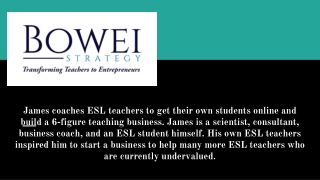 Teaching ESL Classes Online - Bowei Strategy