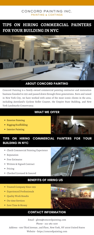 Tips on Hiring Commercial Painters for Your Building in NYC