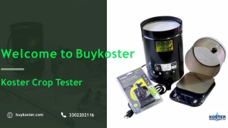 Digital Moisture Tester & Koster Crop Tester