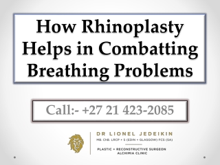 How Rhinoplasty Helps in Combatting Breathing Problems