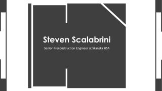 Steven Scalabrini - Provides Consultation in Strategic Planning