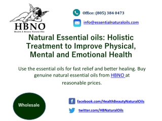 Holistic Treatment to Improve Physical, Mental and Emotional Health