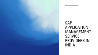 SAP AMS provider in India