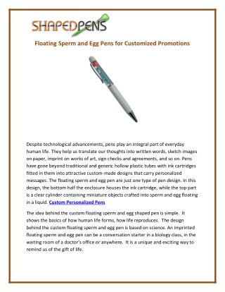 Custom Personalized Pens