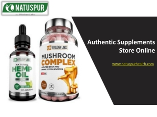 Authentic Suppliments Store Online - Natuspur Health