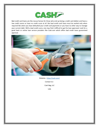 Online Loans No Credit Check | Cash.com