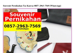 Souvenir Pernikahan Tas Kanvas Ô857–2963–7569(WA)