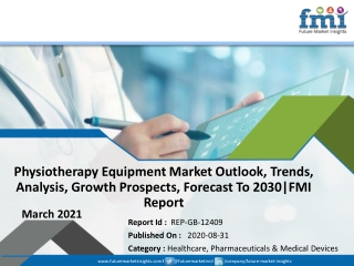 Physiotherapy Equipment Market Size in 2021 Estimation, COVID-19 Impact Analysis, Key Insights and Application By 2030