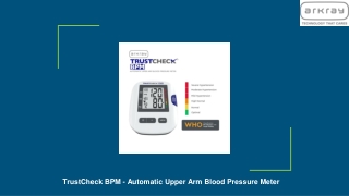 Buy The Most Accurate Automatic Blood Pressure Meter Monitor Machine | Arkray India