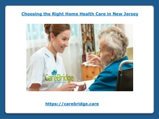 Choosing the Right Home Health Care in New Jersey