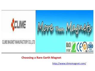 Choosing a Rare Earth Magnet