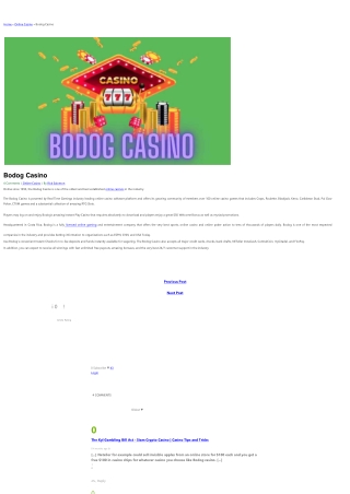 Bodog Casino