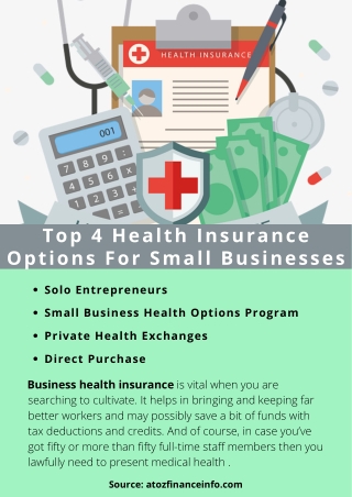 Top 4 Health Insurance Options For Small Businesses