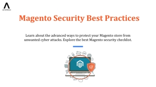 Magento Security Best Practices to Avoid Cyber Attacks
