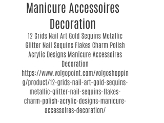 Manicure Accessoires Decoration